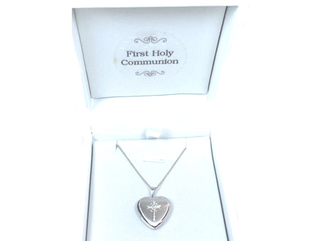 Holy Communion/Confirmation  Cross Locket Chained And Boxed.