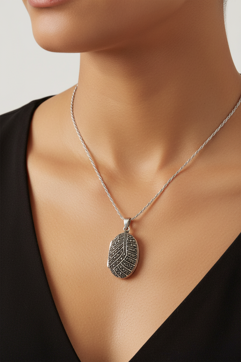 Marcasite Locket