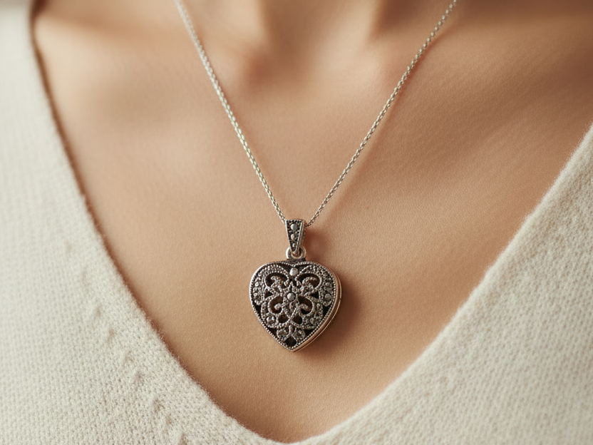 Marcasite Locket