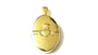 Silver with Yellow plating Claddagh Locket
