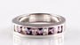 Amethyst & White Cubic Zirconia Ring