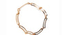 A Silver with Rose Gold Plate Bracelet