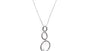 A White & White Cubic Zirconia Pendant.