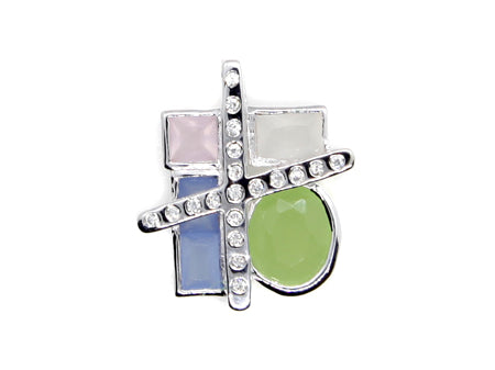 A White Cubic Zirconia Pendant.