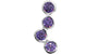 A Amethyst & White Cubic Zirconia Pendant.