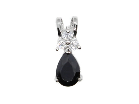 A Black & White Cubic Zirconia Pendant.