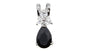 A Black & White Cubic Zirconia Pendant.