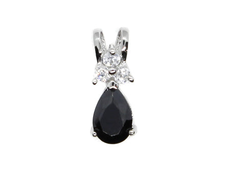 A Black & White Cubic Zirconia Pendant.