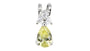 A Peridot & White Cubic Zirconia Pendant.