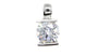 A White & White Cubic Zirconia Pendant.