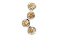 A Champagne & White Cubic Zirconia Pendant.