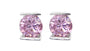 A Pink & White Cubic Zirconia Earring.
