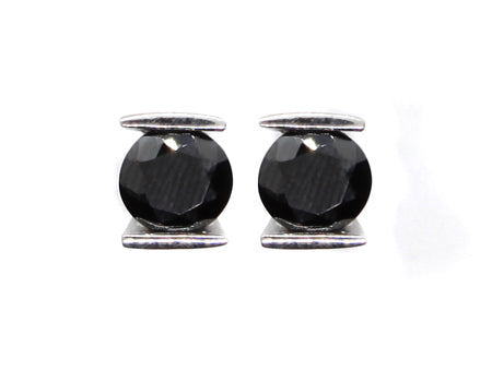A Black Cubic Zirconia Earring.