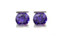 A Amethyst & White Cubic Zirconia Earring.