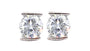 A White & White Cubic Zirconia Earring.
