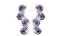A Amethyst & White Cubic Zirconia Earring.