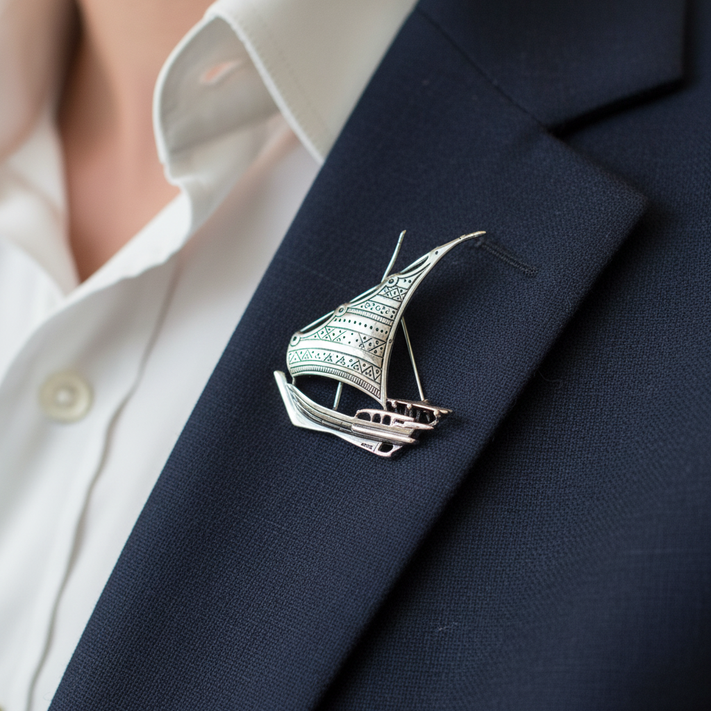 Simply Silver Brooch