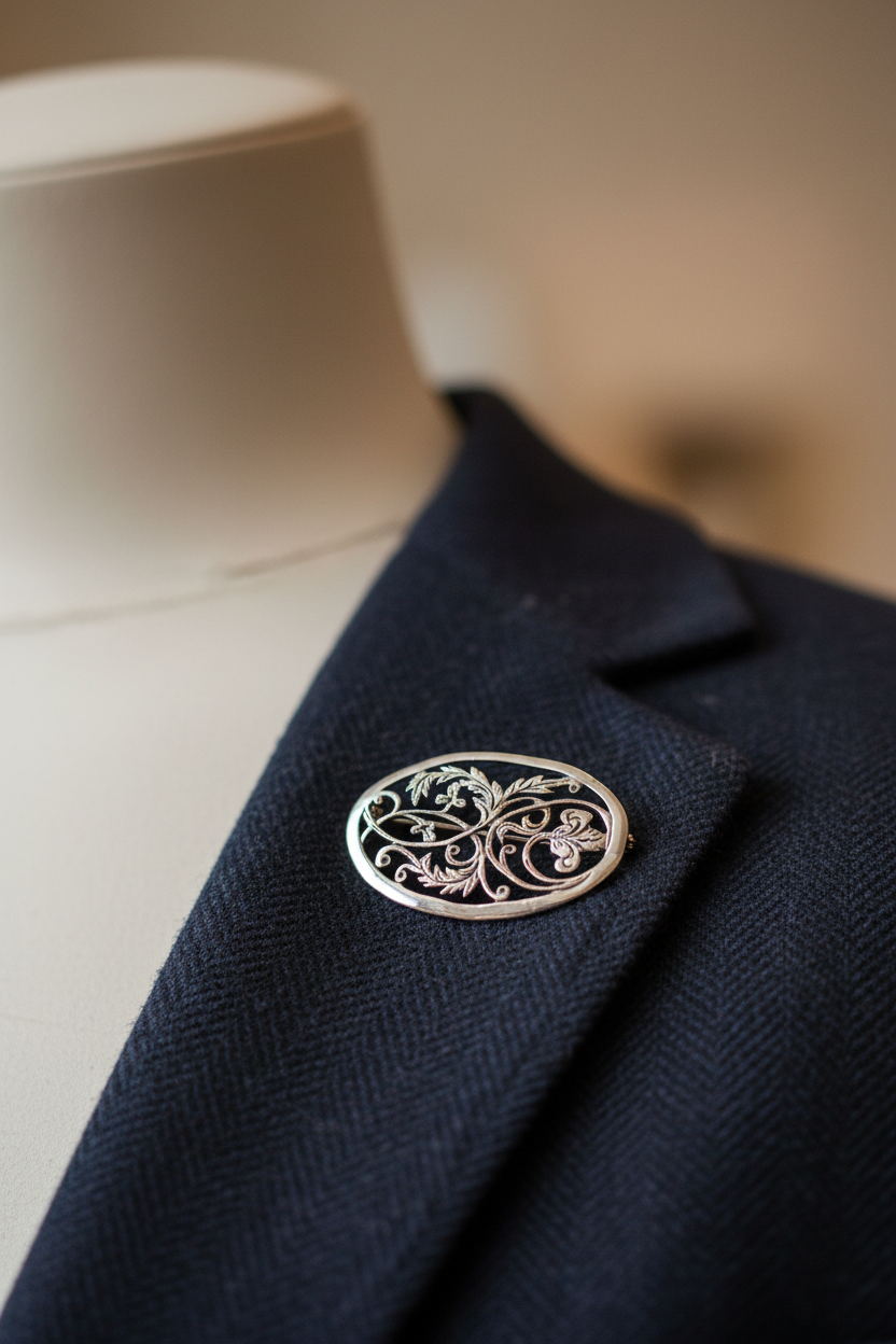 Simply Silver Brooch