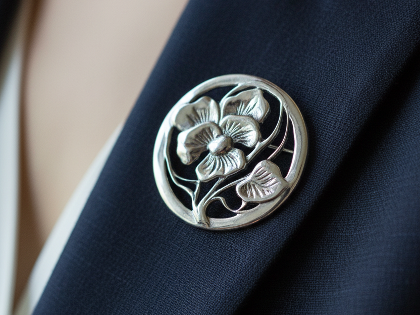 Simply Silver Brooch