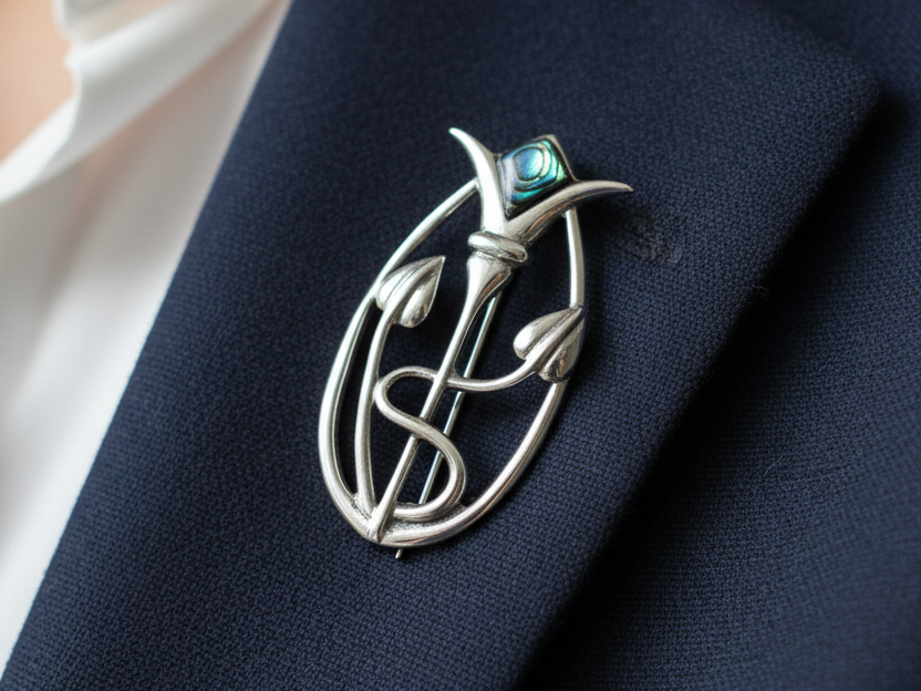 Simply Silver Brooch