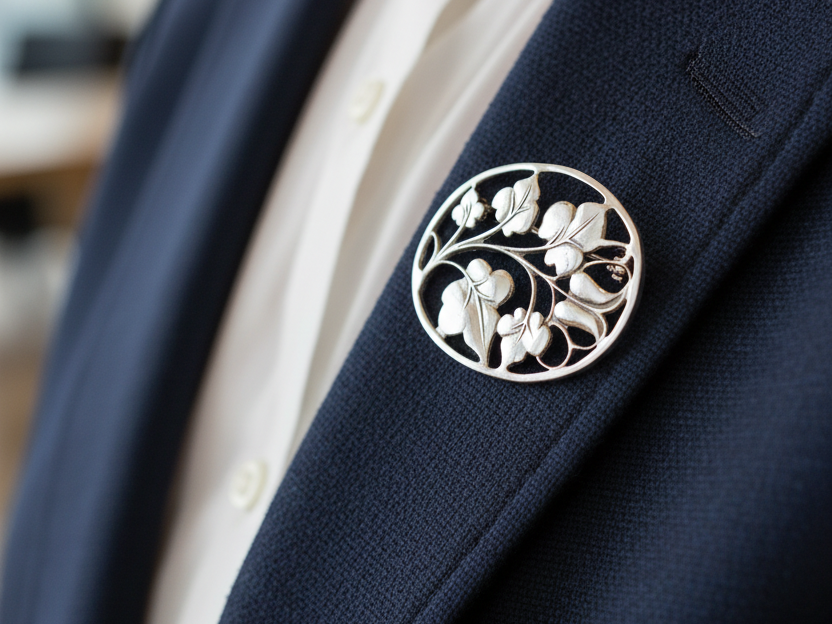 Simply Silver Brooch