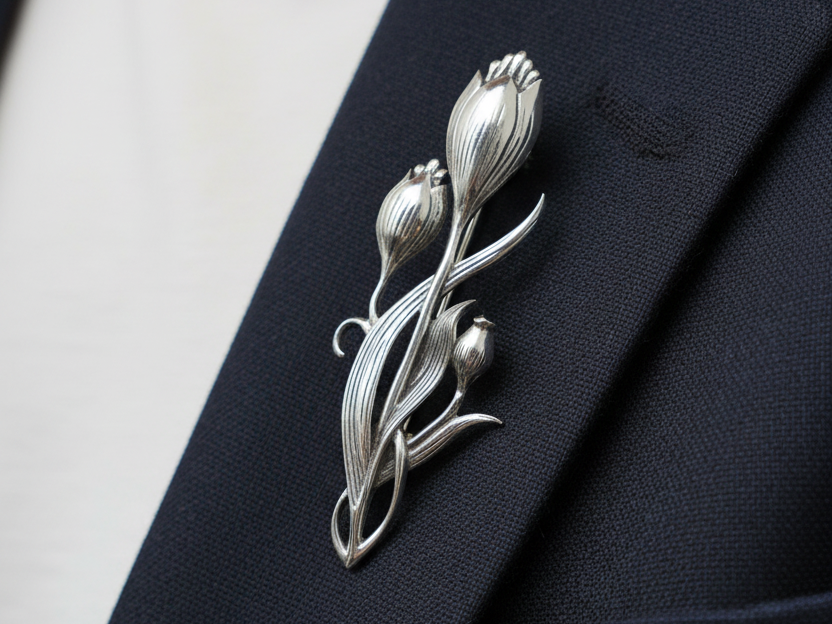 Simply Silver Brooch