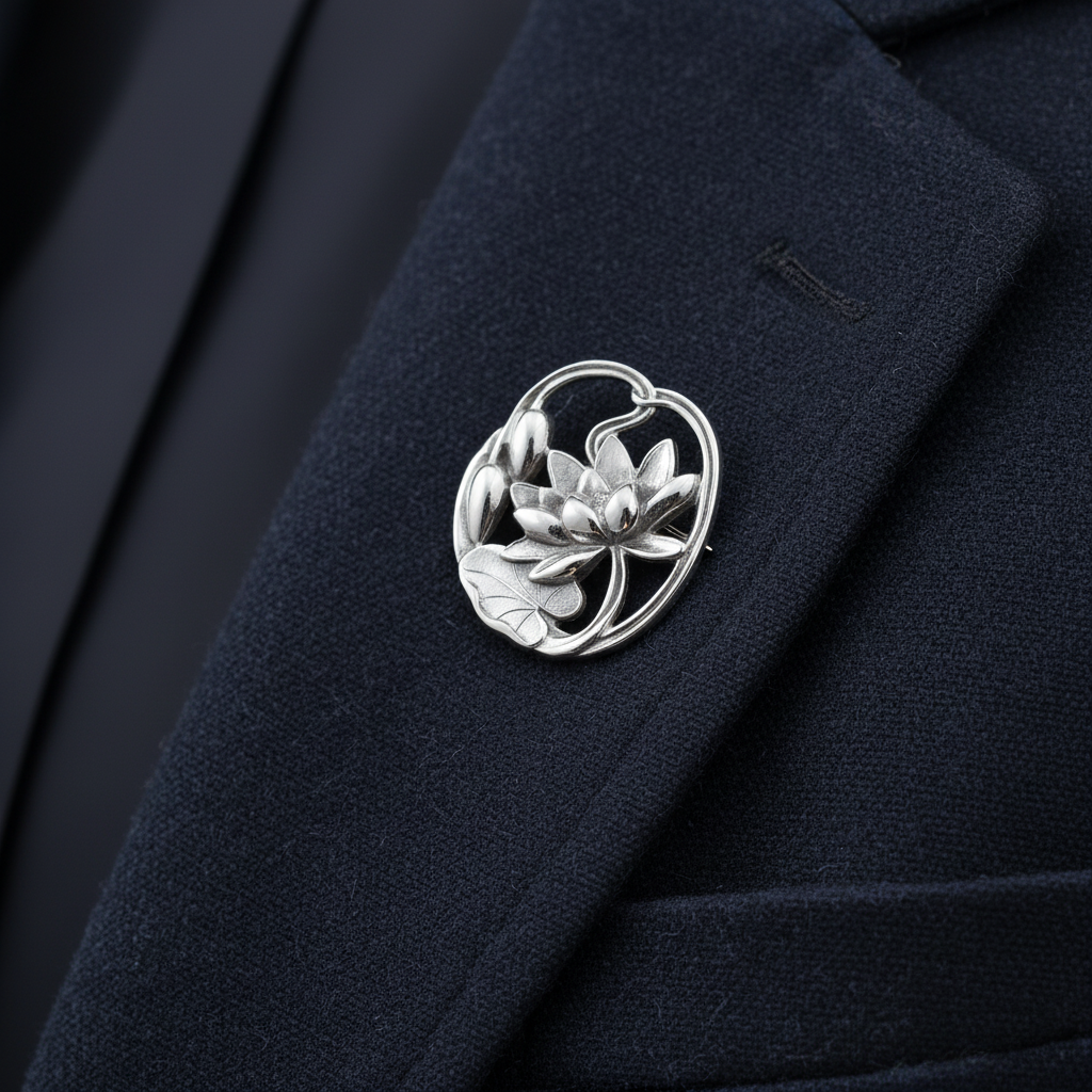 Simply Silver Brooch