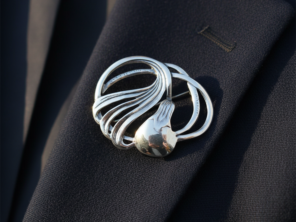 Simply Silver Brooch