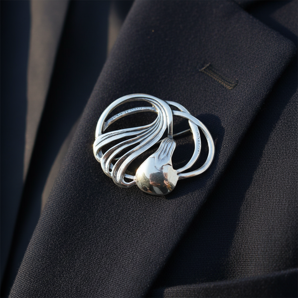 Simply Silver Brooch