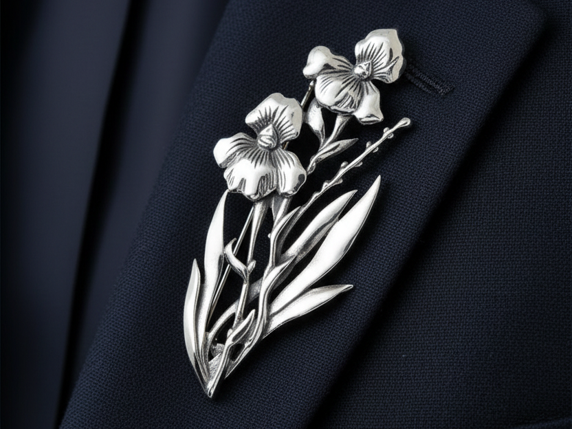 Simply Silver Brooch