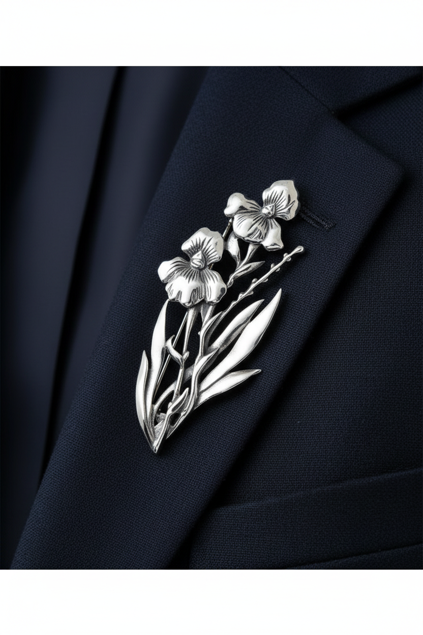 Simply Silver Brooch