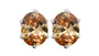 Champagne Cubic Zirconia Silver Earring.