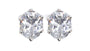 White Cubic Zirconia Silver Earring.