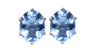 Aquamarine Cubic Zirconia Silver Earring.