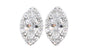 A White Cubic Zirconia Earring.