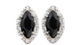 A Black & White Cubic Zirconia Earring.