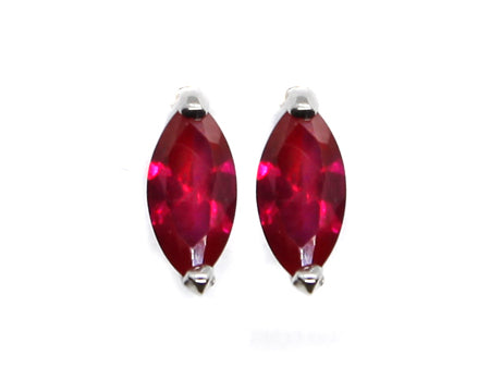A Ruby Cubic Zirconia Earring.