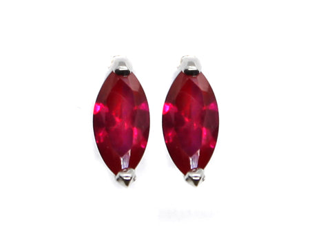 A Ruby Cubic Zirconia Earring.