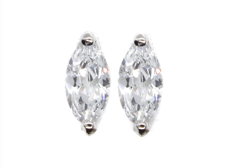 A White Cubic Zirconia Earring.