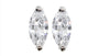 A White Cubic Zirconia Earring.
