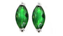 A Emerald & White Cubic Zirconia Earring.