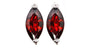 A Garnet Cubic Zirconia Earring.