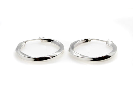 A Silver Hoop Earring