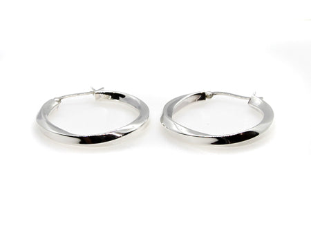 A Silver Hoop Earring