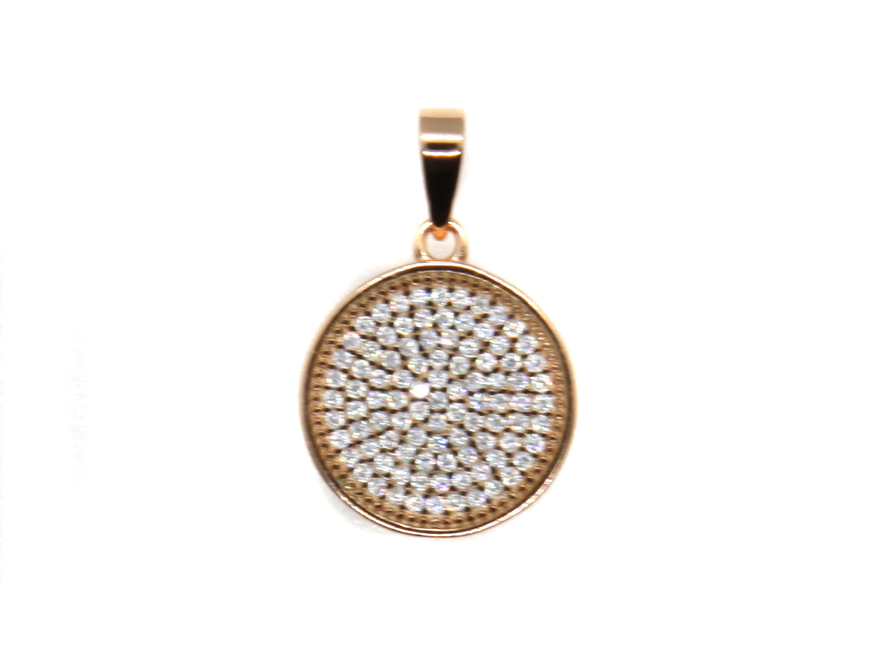 A Silver with Rose Gold Plate Pendant
