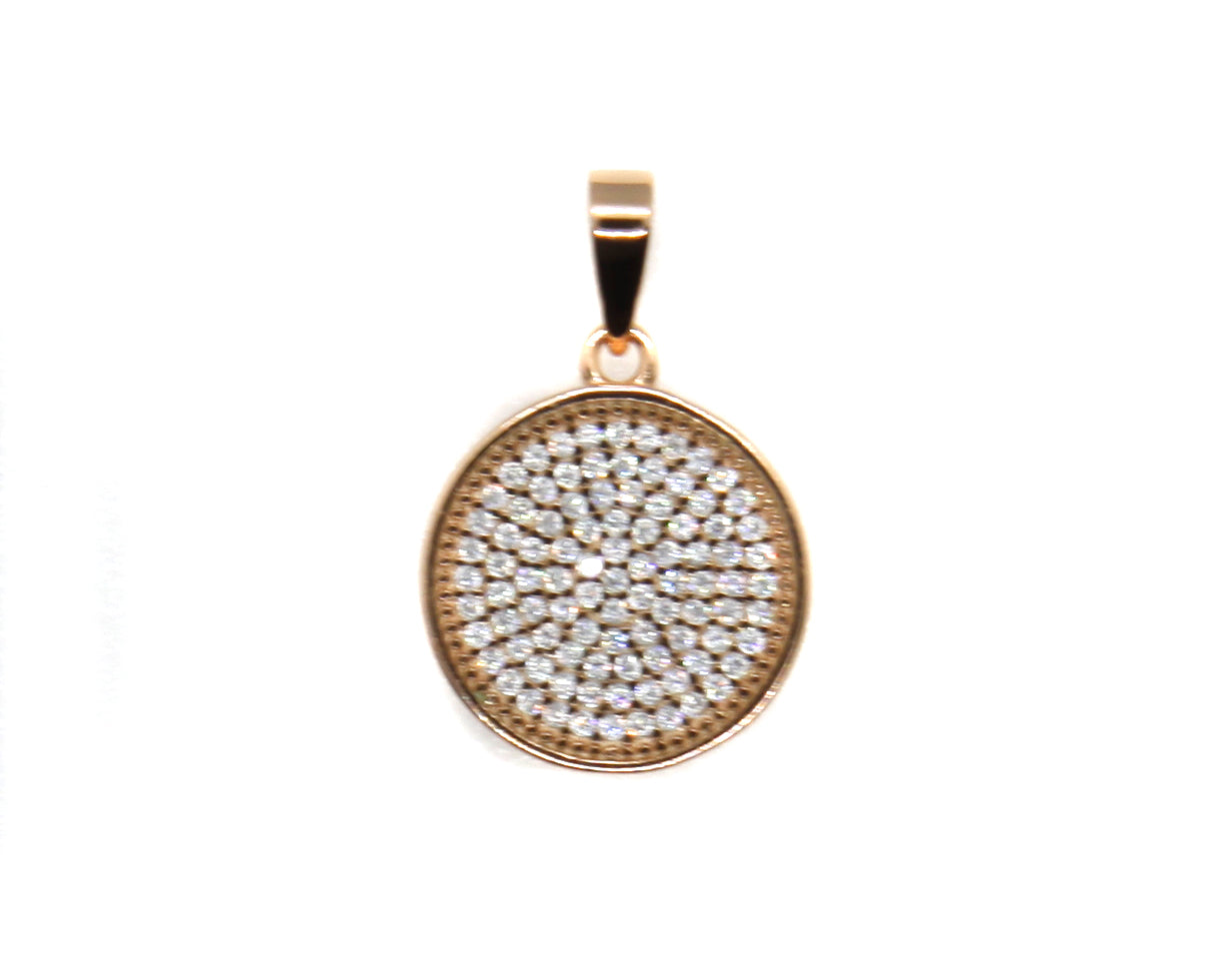 A Silver with Rose Gold Plate Pendant