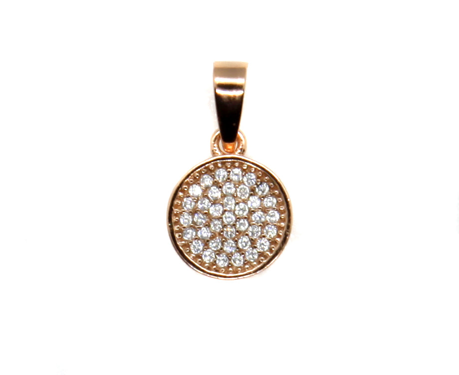 A Silver with Rose Gold Plate Earring