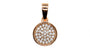 A Silver with Rose Gold Plate Pendant