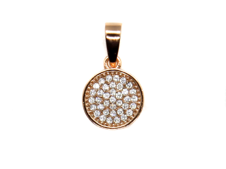 A Silver with Rose Gold Plate Pendant