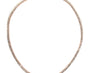 New Rose Gold & Cubic Zirconia 2 x 2 Stone Necklace